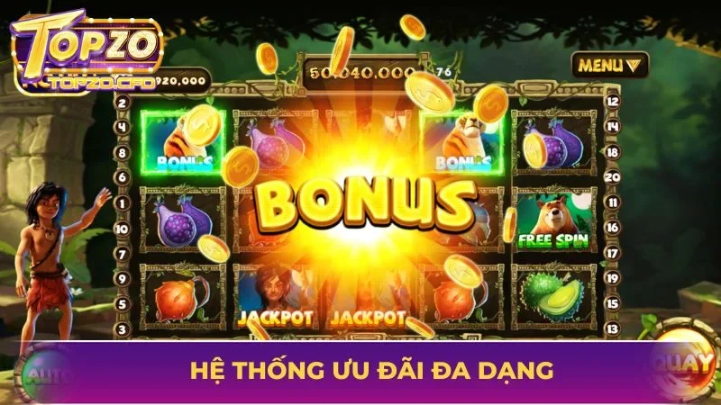 Hệ thống ưu đãi đa dạng